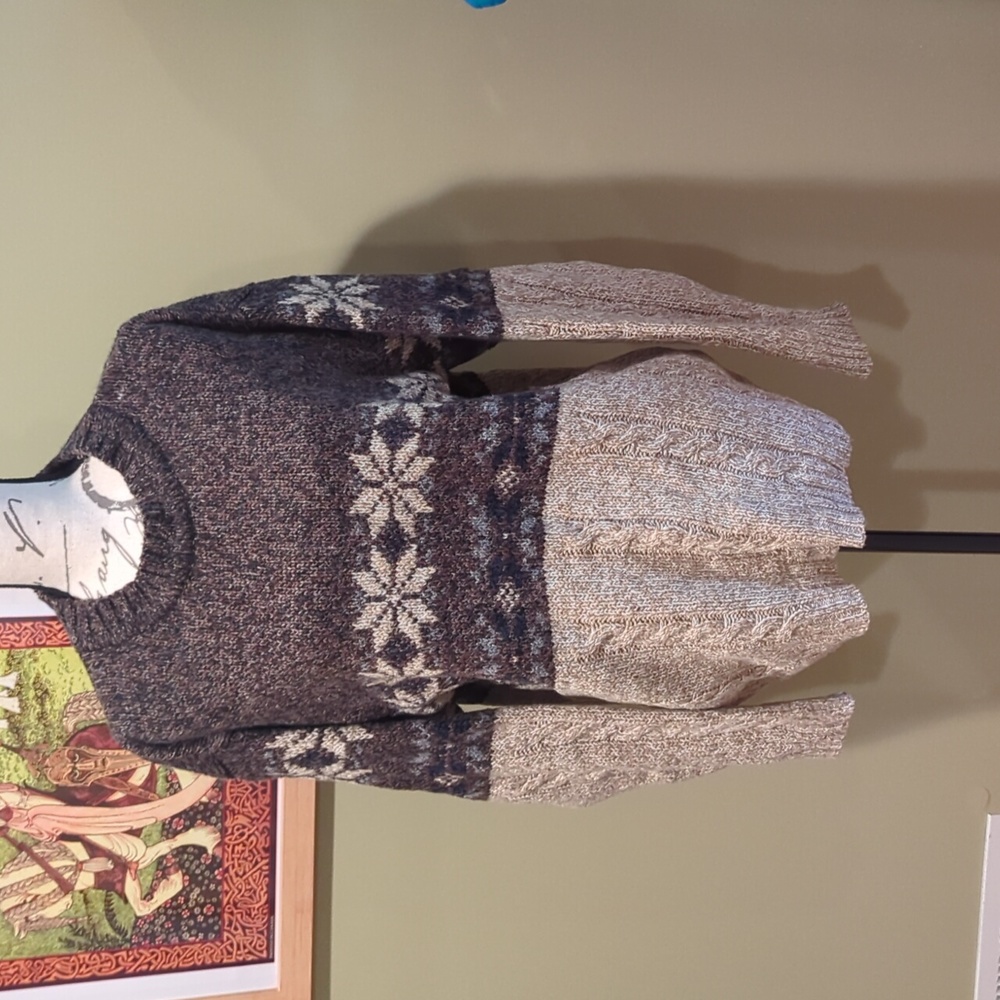 Vintage St. John's Bay Wool Blend Grandpa Pullover Sweater Size XL